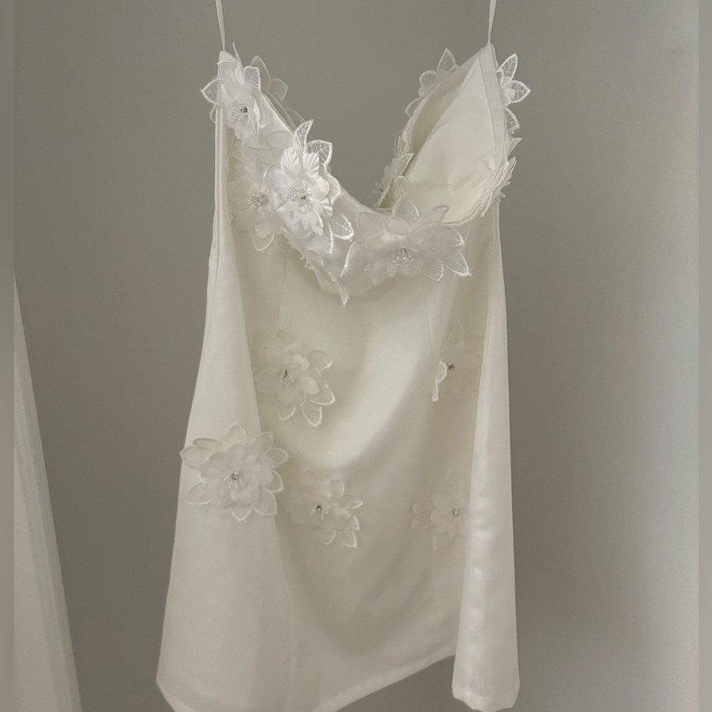 White dress for a soon to be bride